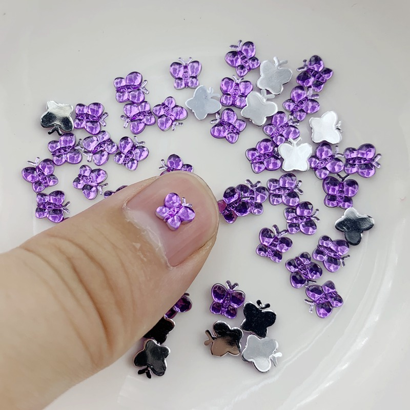 Resin Art Design For Wedding - 5mm mini motyl kryształ akrylowy Rhinestone