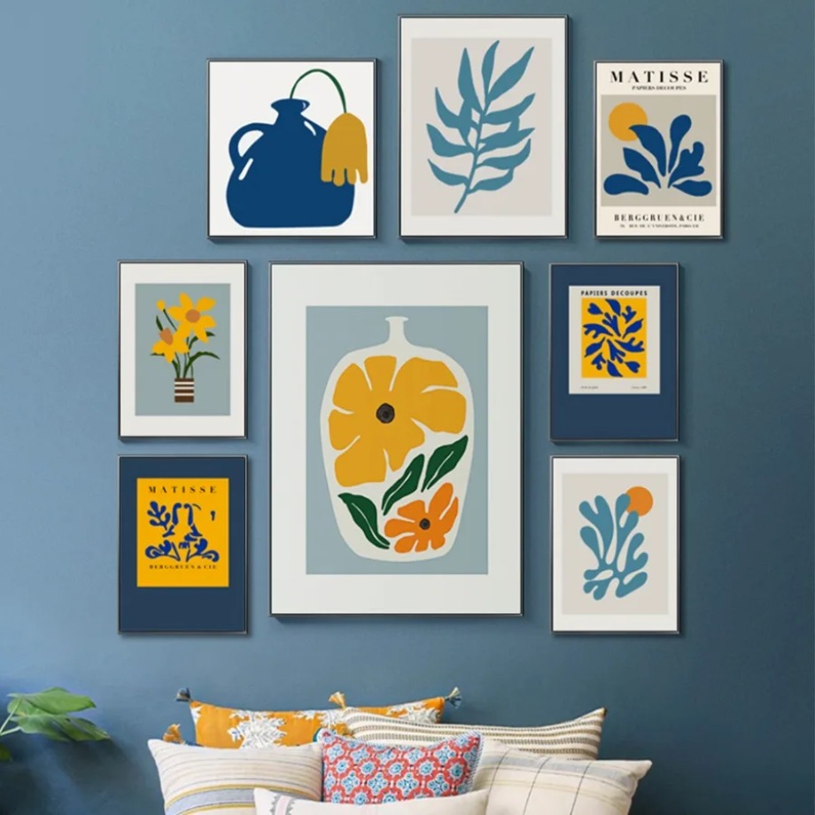 Resin Art Flower - Henri Matisse Picasso Plakaty Grafiki Kwiatowy