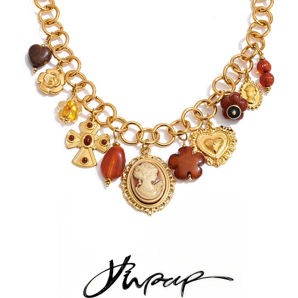 Resin Art Necklace - Ekskluzywny projekt Yhpup, ręcznie robiona biżuteria,
