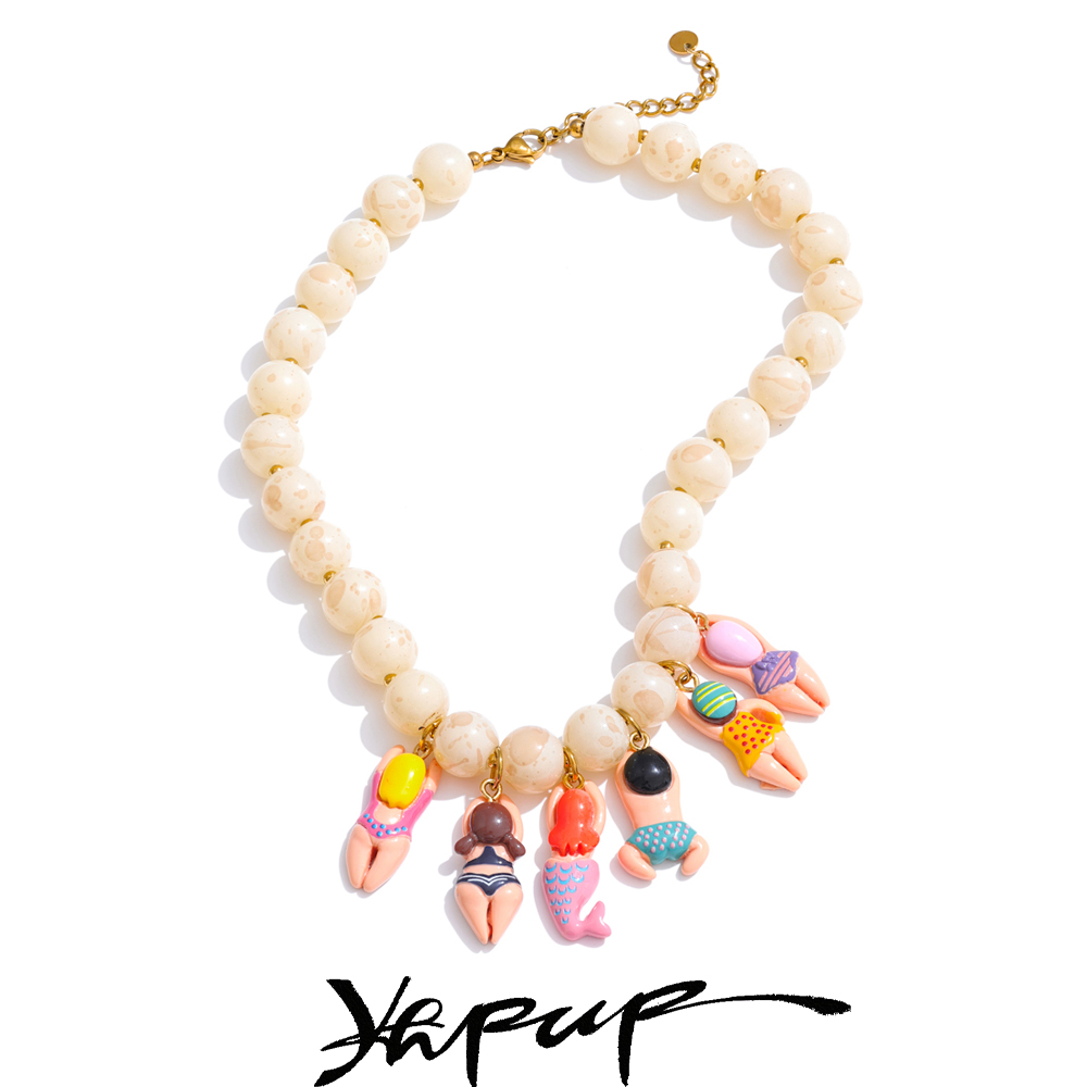 Resin Art Necklace - Yhpup Stylowa Unikalna Ręcznie Robiona Biżuteria