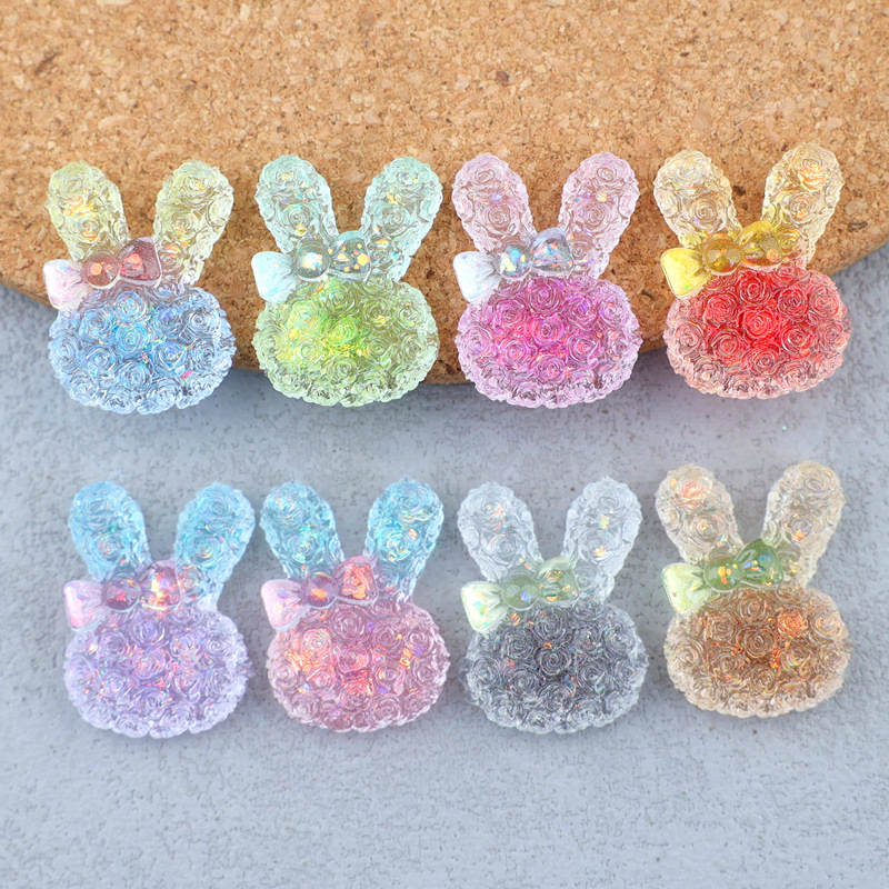 Resin Art And Craft - 5 sztuk 18*25mm świecących gradientowych kaboszonów