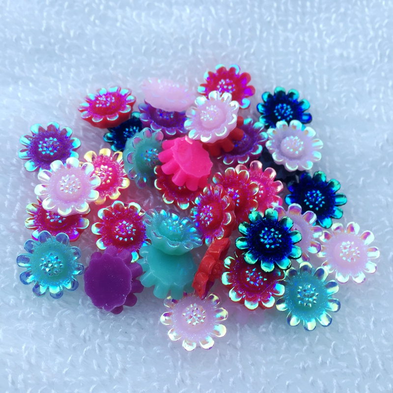 Resin Art Design For Wedding - 12mm AB kwiat z żywicy projekt