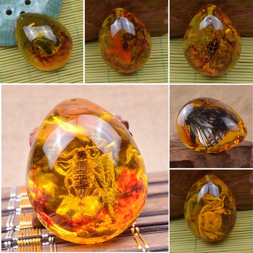 Naturalny szorstki motyl Bursz – Resin Art Necklace recenzja i cena