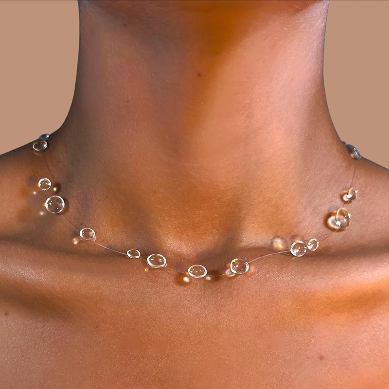 Naszyjnik z przezroczystą krop – Resin Art Necklace recenzja i cena