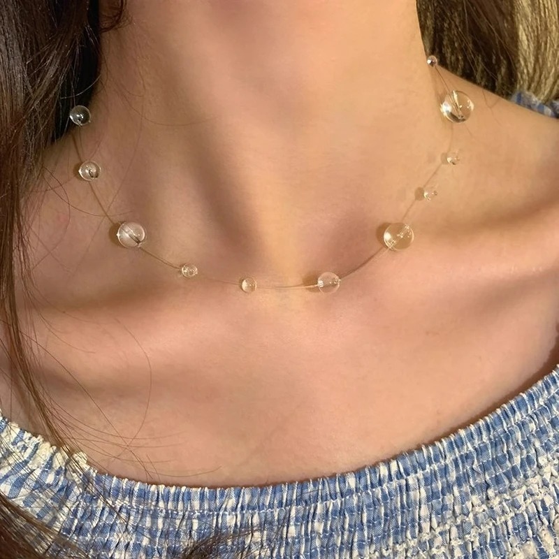 Naszyjnik z przezroczystą krop – Resin Art Necklace recenzja i cena