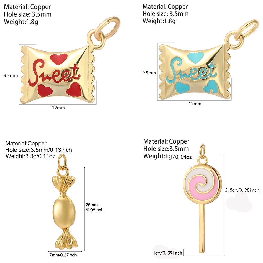Czeski cukierki Lollipop urok  – Resin Art Necklace recenzja i cena