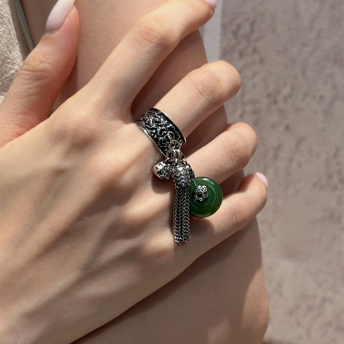 WJFH-ARTS Nowy Chiński Styl Vi – Resin Art Ring Design recenzja i cena