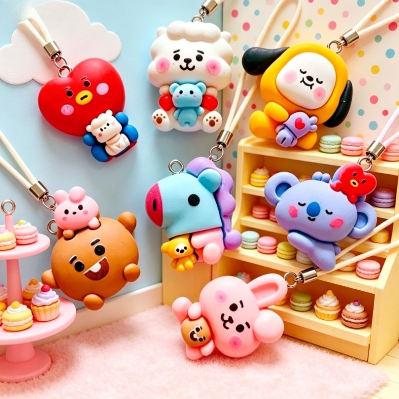 7 szt. BT21 Żywiczne Charmsy z – Resin Art And Craft recenzja i cena